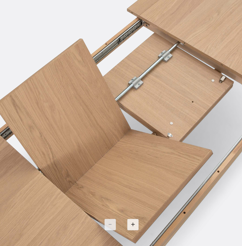 Large Light Wood / Oak 6-10 Seater Extending Dining Table