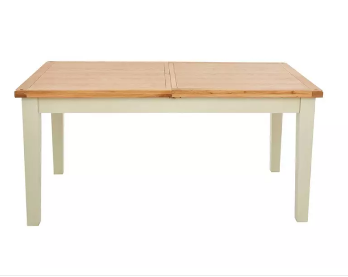 Extending Dining Table Painted and Oak / 6-8 seater