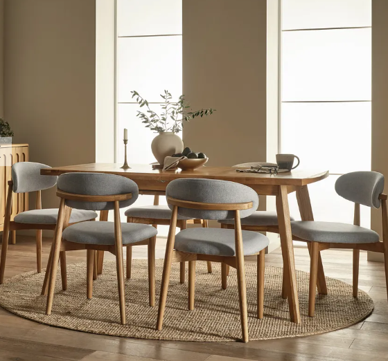Solid Oak Extending Dining Table - Oaklee 6-8 seater OFL