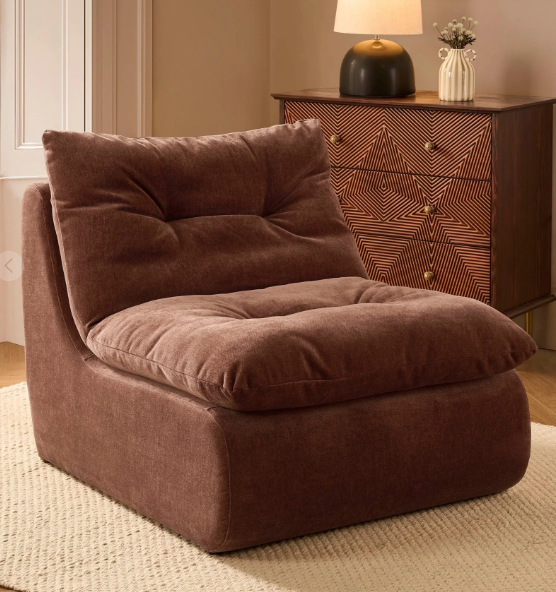 Burnt Orange / Rust Accent Chair / Armchair / Bedroom Lounge chair