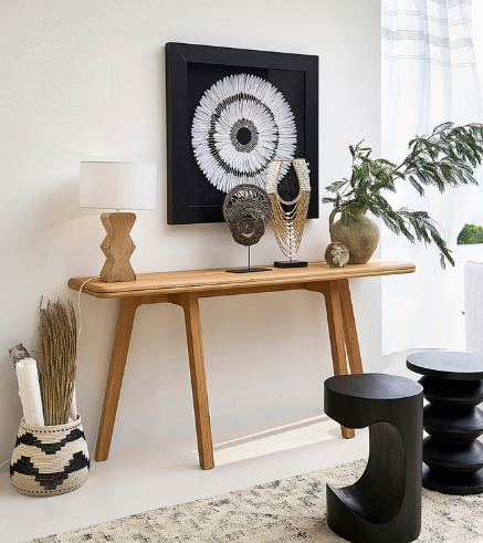 Oak Console Table Folding Dining Table 2-4 seater