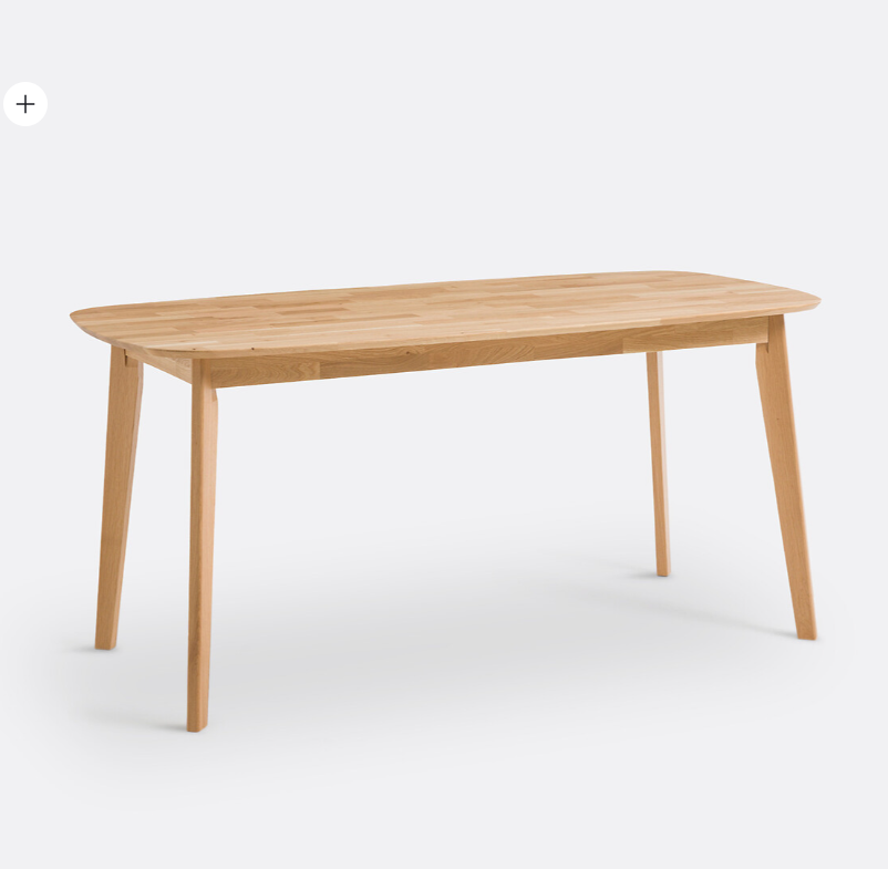 Solid Oak 6 Seater Dining Table Japandi Scandi Style| La Redoute Dalmar