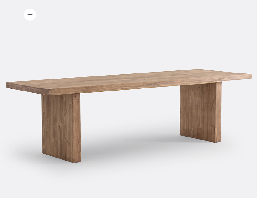 Large Solid Pine Dining Table 8-10 Seater, Farmhouse Style | La Redoute Malio
