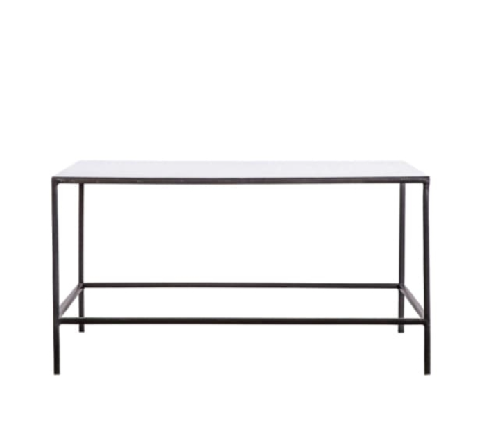 Coffee Table Gloss Grey And Black Metal / Melina RRP £299