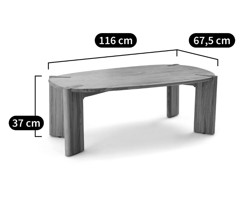 Solid Oak Coffee Table / La Redoute Elmo RRP £375