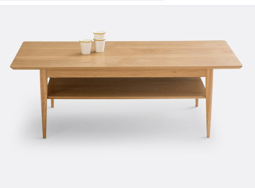 Oak Coffee Table with shelf