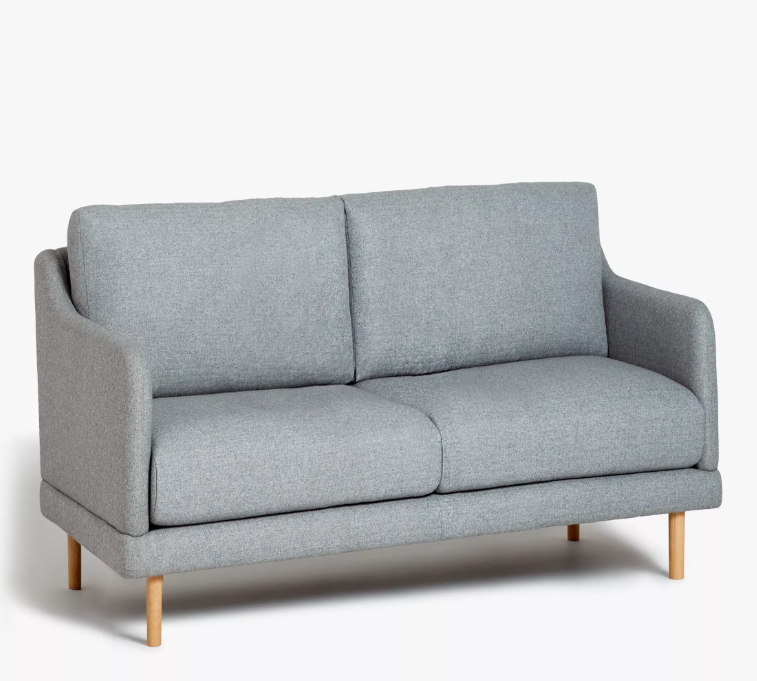 Small Grey 2 Seater Sofa /  John Lewis Sweep