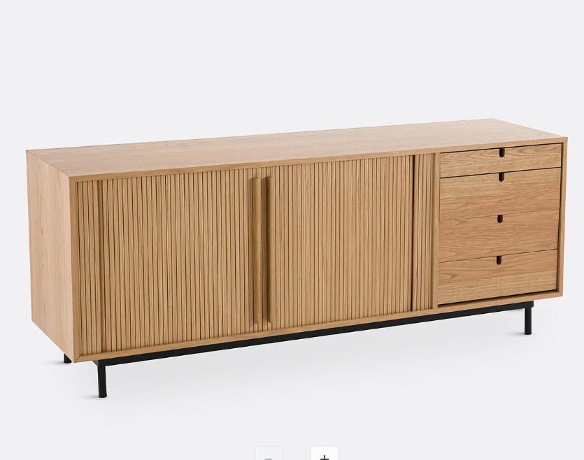 Oak Sideboard with sliding doors and drawers