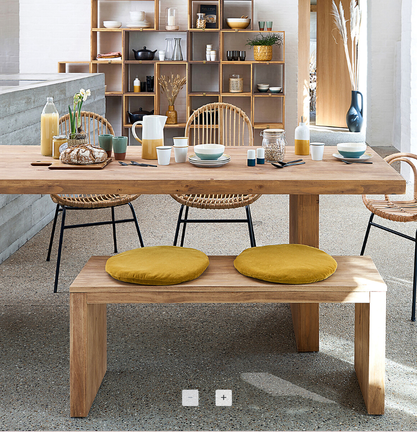 Solid Pine Bench 110cm