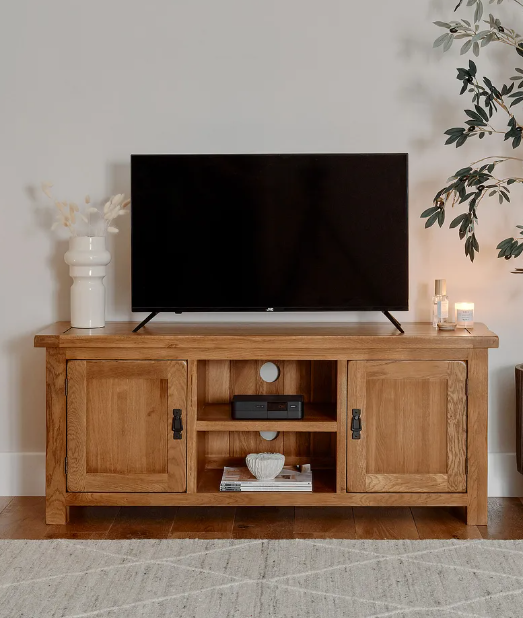 Rustic Solid Wood TV Stand /