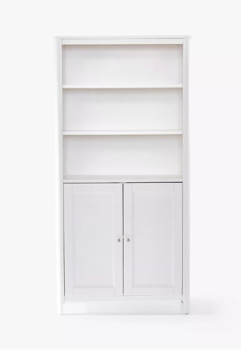 White Tall Bookcase / Bathroom Tallboy Cabinet