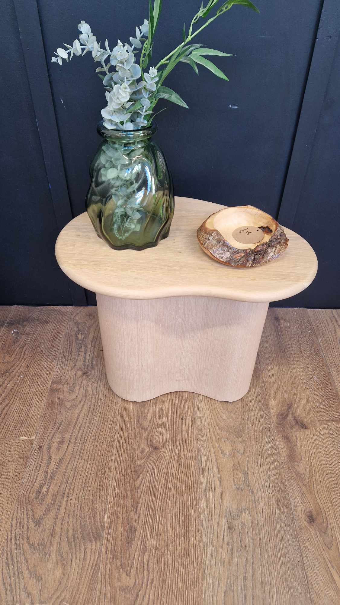 Oak Side Table AM. PM. Phlu RRP £240 / Organic Shape