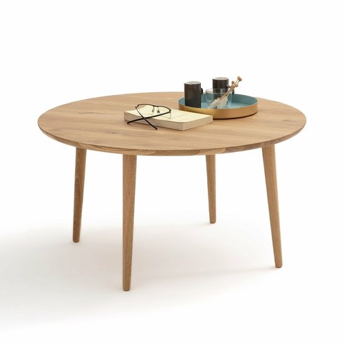 Round Solid Oak Coffee Table / La Redoute Crueso RRP £320