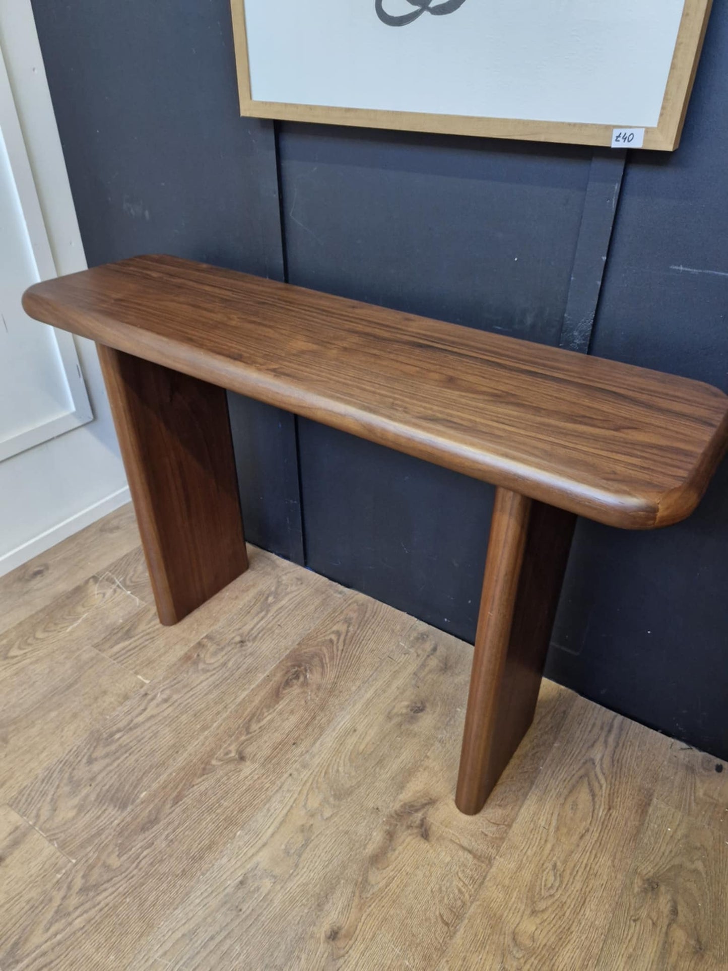 Walnut Console Table