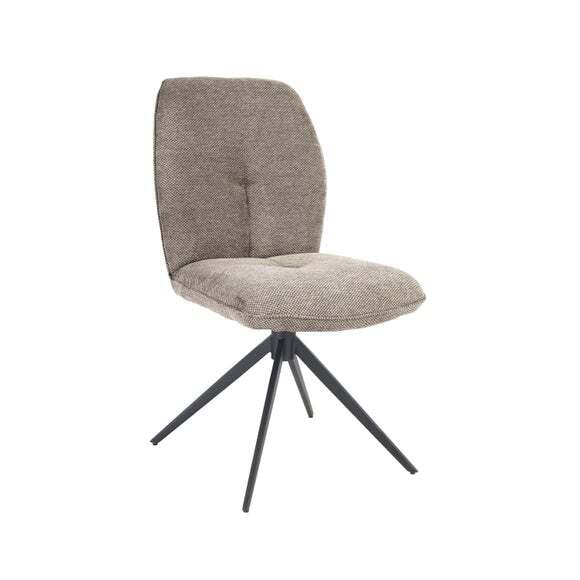 Grey Pebble Swivel Dining Chair / Set of 2