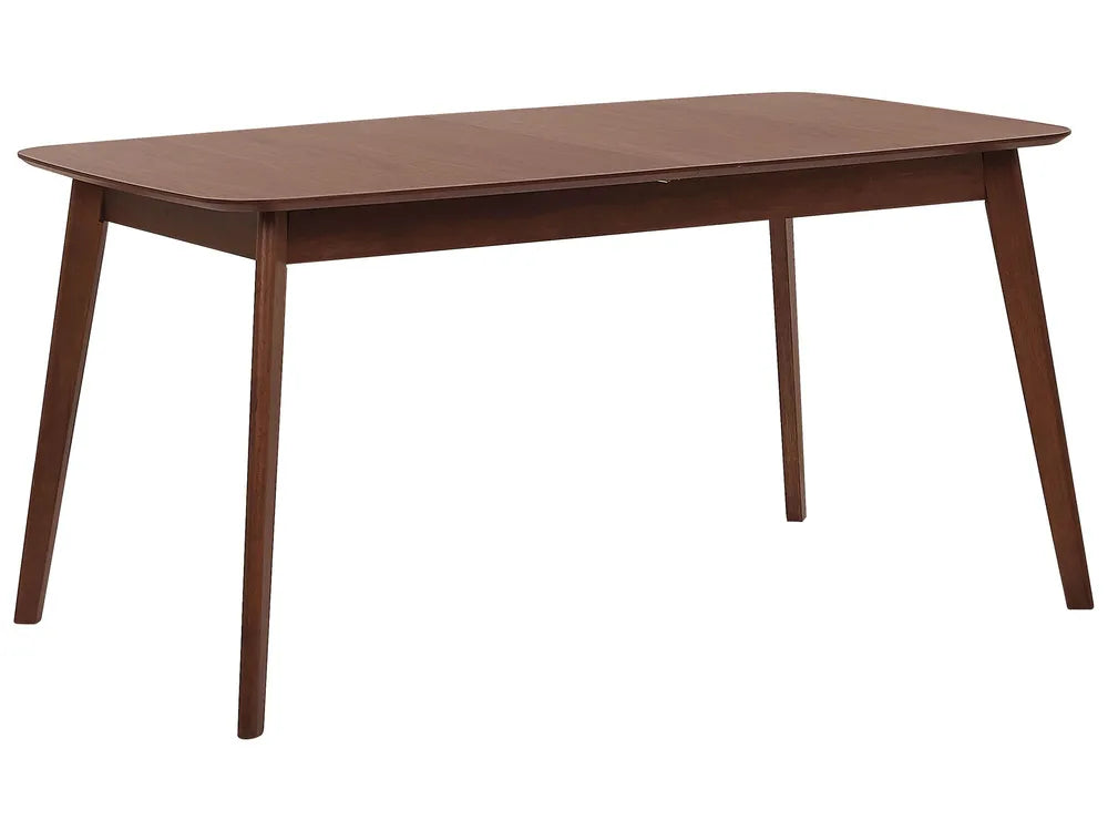 Dark wood extending dining table 4-6 seater
