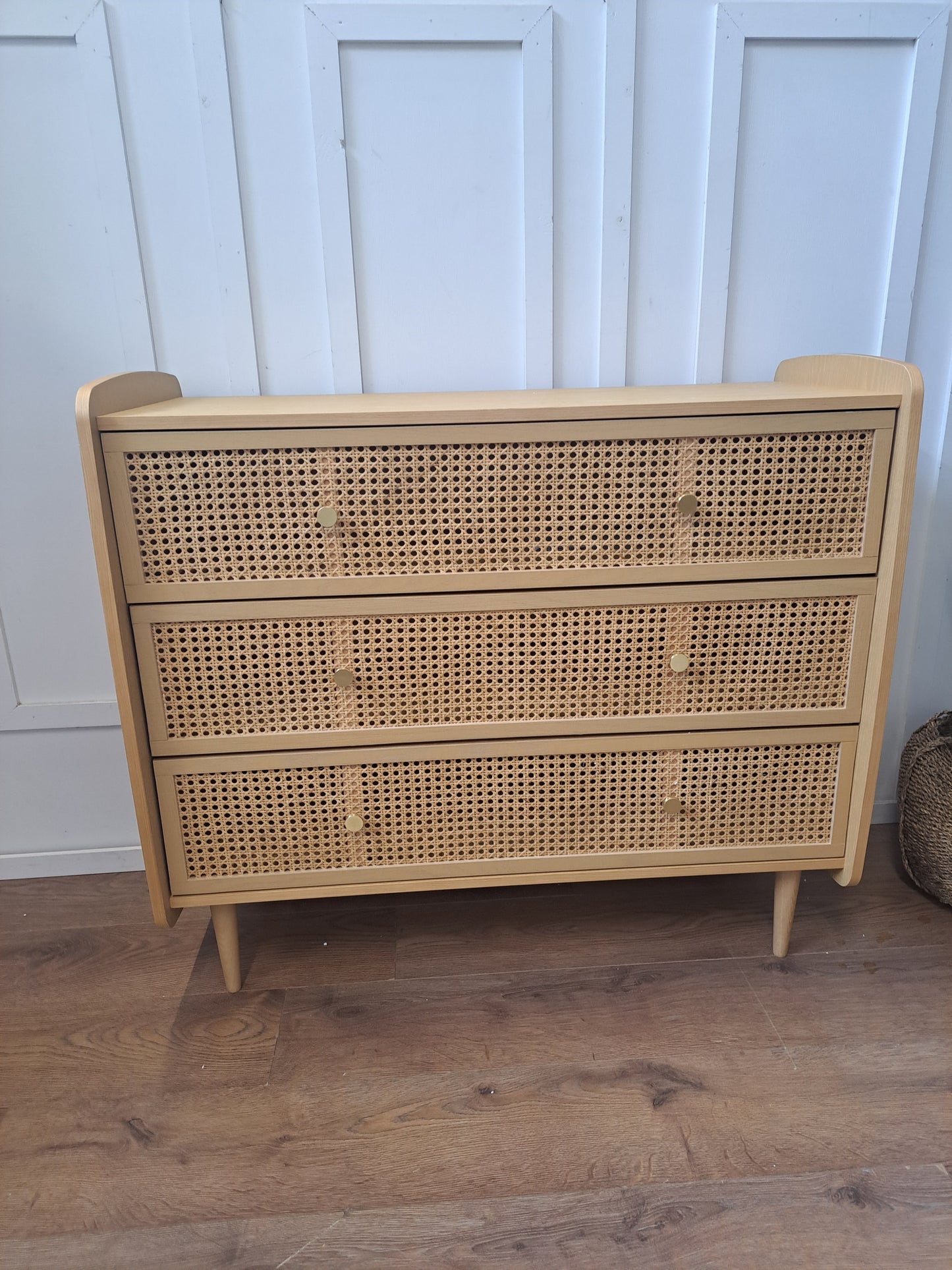 Oak and Rattan Chest of Drawers  |  Dresser  |  La Redoute Tempa